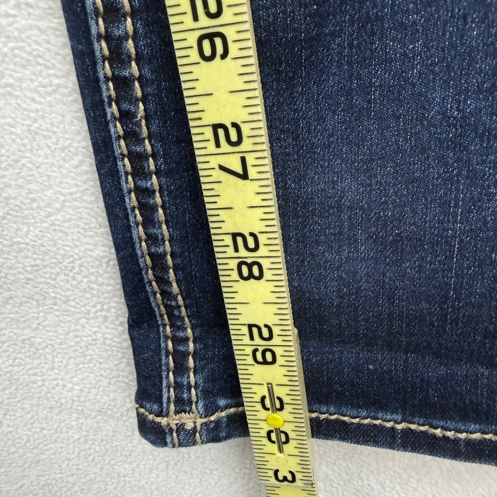 Miss Me Easy Skinny Jeans Womens 29 Dark Wash Mid Rise Embellished Sequin - Picture 8 of 8